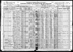 Census 1920 Ellen Brassell with son Michael in Depot st Milford