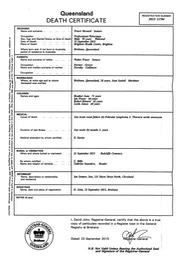 Death 2015 Fraser Somers Certificate